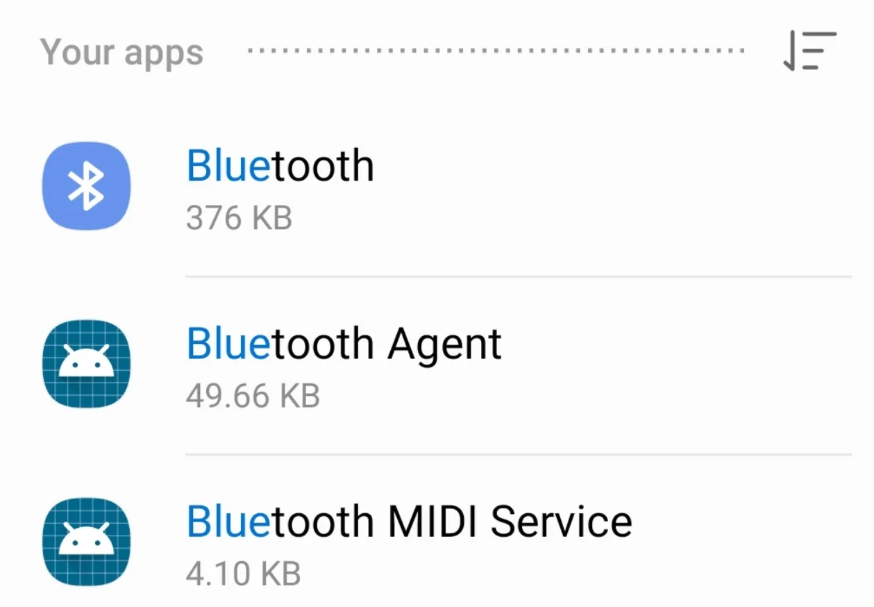 samsung bluetooth app services