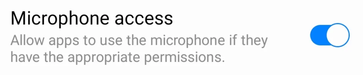 galaxy s23 block microphone access