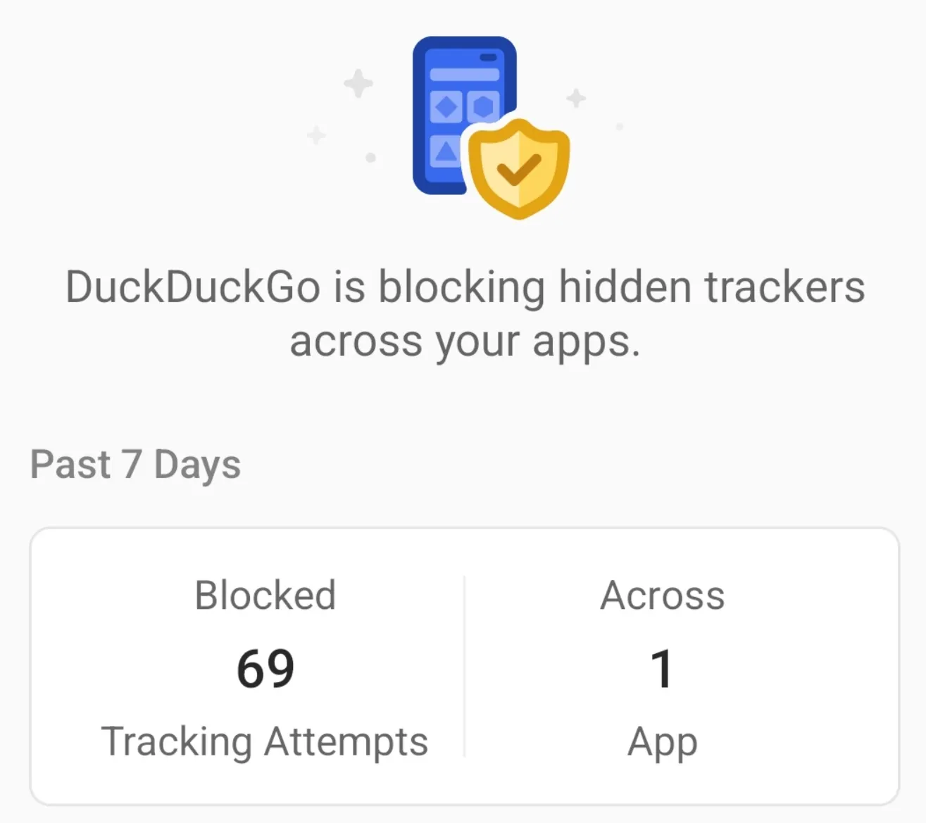 duckduckgo app tracking protection summary