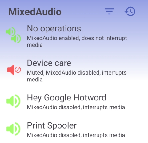 MixedAudio feature of ShizuTools to mute the audio of individual apps